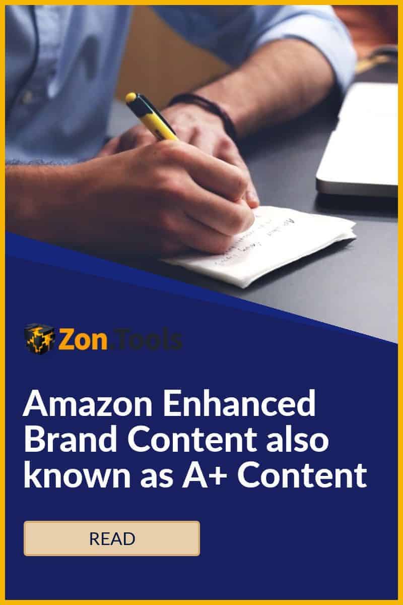 Amazon Enhanced Brand Content also known as A+ Content pinterest image